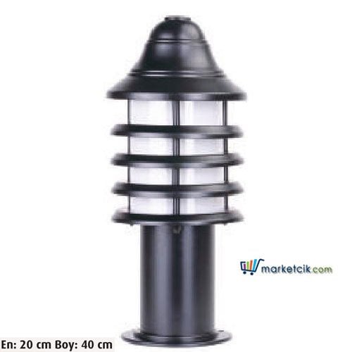 Ayaz 40x20 Bollard Çim ve Set Üstü Park Bahçe Aydınlatma Armatürü