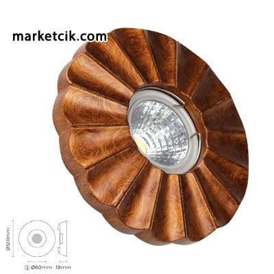 Marketcik MR3020 Sıva Altı Dekoratif Porselen Led Spot Armatür Beyaz-Günışığı Işık