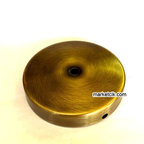 Marketcik Seramik Vazo Masa Lambası İçin Eskitme Metal Tabanlık 12-15-20 cm