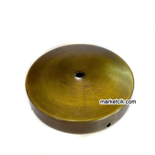 Marketcik Seramik Vazo Masa Lambası İçin Eskitme Metal Tabanlık 12-15-20 cm