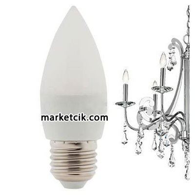 Marketcik 5-7 Watt Beyaz Led Ampul, E27 Normal Duylu Avize Tipi Ampul