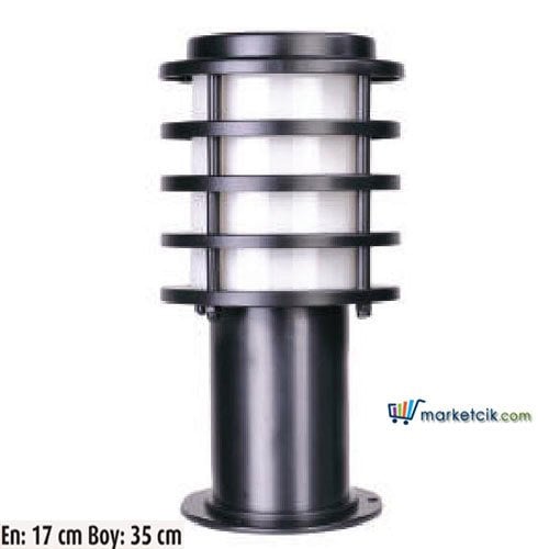 Ayaz 35x17 Bollard Çim ve Set Üstü Park Bahçe Aydınlatma Armatürü