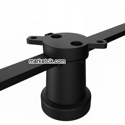 E27 Siyah İğneli Tavukçu Duy, 2x1,5 Kablo İçin Seyyar Bahçe Aydınlatma Duyu