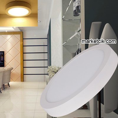 Cata CT-5233 18 Watt Sıva Üstü Yuvarlak Led Panel Armatür Günışığı-Beyaz Işık