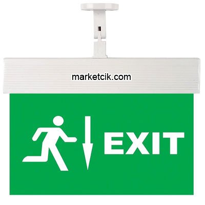 Ledli Exit Aşağı Çıkış Yönlendirme Levhası CEXA-8-12