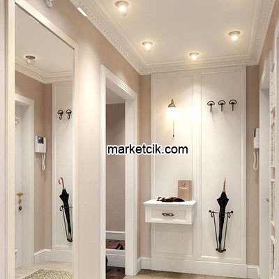 Marketcik MR3027 Sıva Altı Dekoratif Porselen Led Spot Armatür Beyaz-Günışığı Işık Spot+Duy+Beyaz Işık Ampul