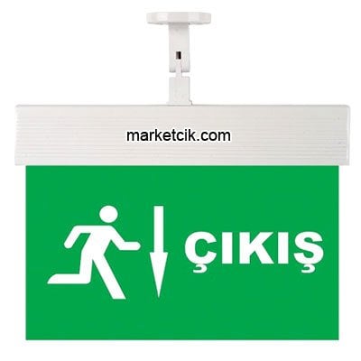 Ledli Exit Aşağı Çıkış Yönlendirme Levhası CEXA-8-18