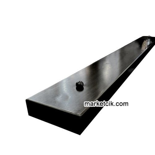 Avize Abajur Yapımı İçin 1 metre Dikdörtgen Siyah Metal Bant Rozans