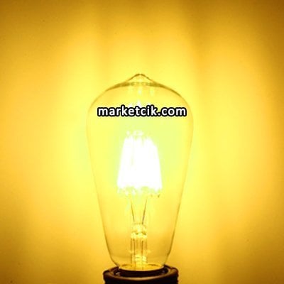 Pelsan 6 Watt St64 Led Rustik Armut Ampul E27 Duy