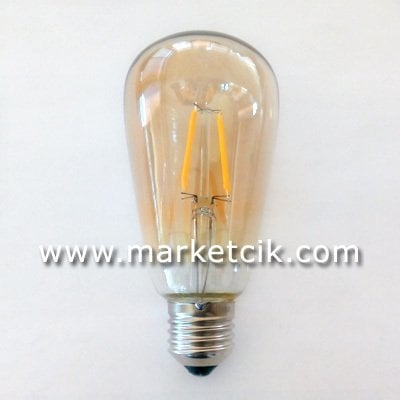 Pelsan 6 Watt St64 Led Rustik Armut Ampul E27 Duy