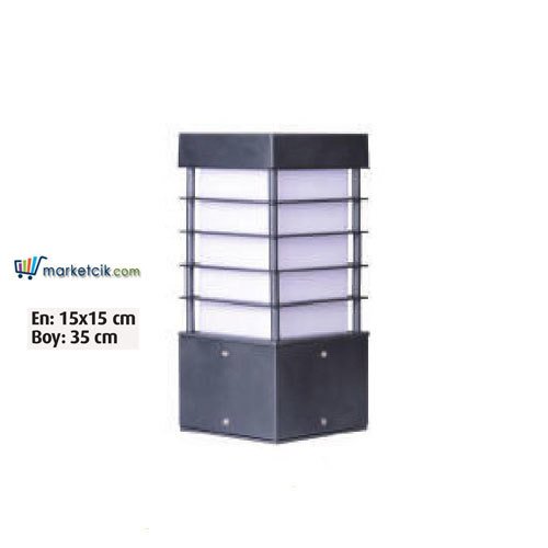 Ayaz 35x15 Bollard Çim ve Set Üstü Park Bahçe Aydınlatma Armatürü