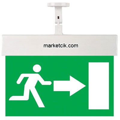 Ledli Exit Sağa Kapı Yönlendirme Levhası CEXA-8-37