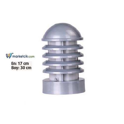 Ayaz 30x17 Bollard Çim ve Set Üstü Park Bahçe Aydınlatma Armatürü