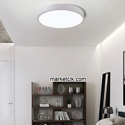40 cm 22 Watt Sıva Üstü Led Davul Linear Aydınlatma Armatürü Beyaz Işık