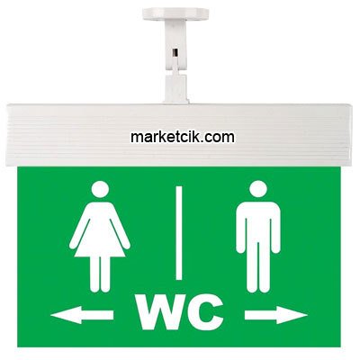 Ledli Exit Bay Bayan WC Yönlendirme Levhası CEXA-8-60