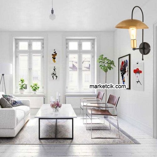Marketcik RTA101 Dekoratif Eskitme Retro Modern Duvar Aplik