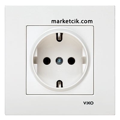 VİKO by Panasonic Karre Clean Beyaz Topraklı Priz