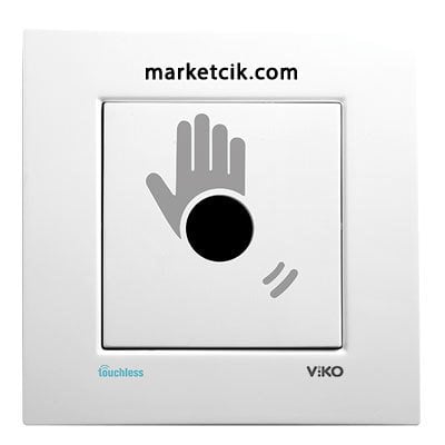 VİKO by Panasonic Karre Beyaz Touchless  Aç Kapa Temassız Anahtar Priz