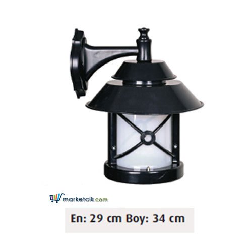 Ayaz 34x29 ABS Rumeli Fenerli Park Bahçe Aydınlatma Duvar Apliği