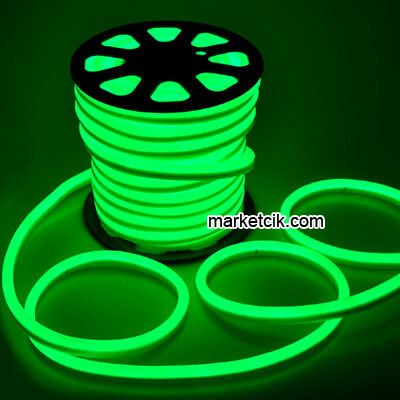 Pelsan 203723 İç ve Dış Mekan Neon Led Hortum 50 metre Yeşil Işık