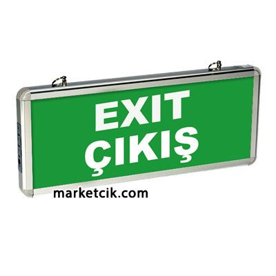 Pelsan 203890 Çift Yön Ledli Exit Çıkış Yönlendirme Levhası