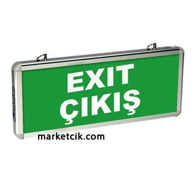 Pelsan 203890 Çift Yön Ledli Exit Çıkış Yönlendirme Levhası