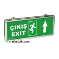 Pelsan 203889 Çift Yön Ledli Exit Çıkış Yukarı Yönlendirme Levhası