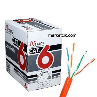Nexans Halojen Free Cat6 Veri İletişim Data İnternet Kablosu, METRE SATIŞ 100 Metre