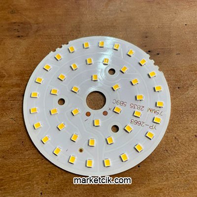 Marketcik 9 Watt Led Entegre Plaka Günışığı Işık 12Volt