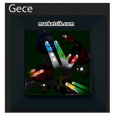 Mutlusan Candela Kids Traffic Pembe Tekli Anahtar Priz