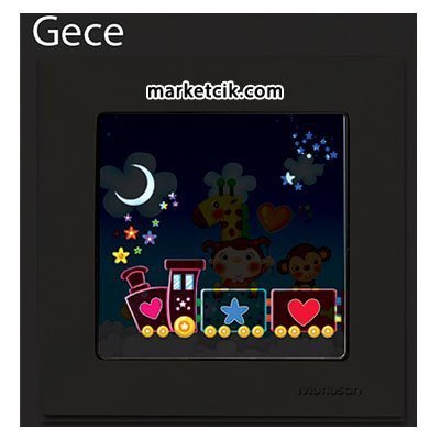 Mutlusan Candela Kids Train Pembe Tekli Anahtar Priz