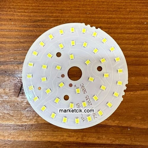 Marketcik 9 Watt Led Entegre Plaka Beyaz Işık 12Volt