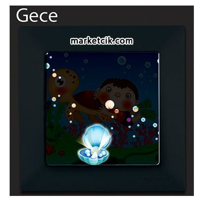 Mutlusan Candela Kids Caretta Pembe Tekli Anahtar Priz