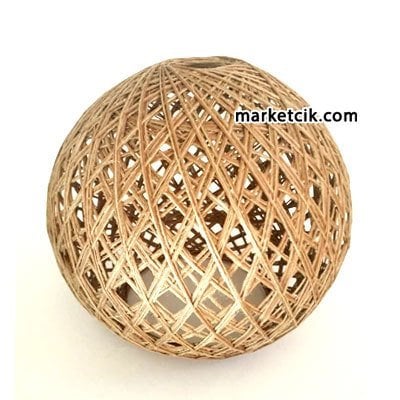 Hasır Lambader Avize Abajur Şapkası 18cm Orta Boy