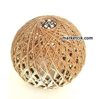 Hasır Lambader Avize Abajur Şapkası 16cm Küçük Boy