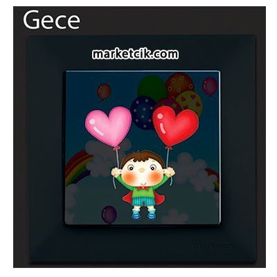Mutlusan Candela Kids Love Pembe Tekli Anahtar Priz