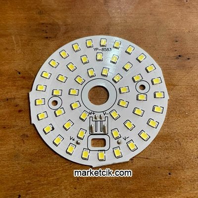 Marketcik 10 Watt Led Entegre Plaka Beyaz Işık 12Volt