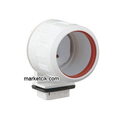 Marketcik 1 li Contalı Etanj Armatür Duyu T12 Kalın Floresan Ampul İçin, 1 ADET