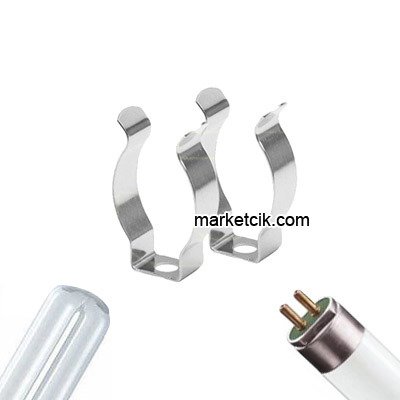 Marketcik PLL ve T5 Ampul Tutacağı Metal Klips