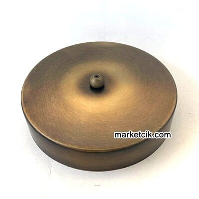 Marketcik Avize, Abajur İçin Yuvarlak Eskitme Metal Rozans 15-20-25-30 cm