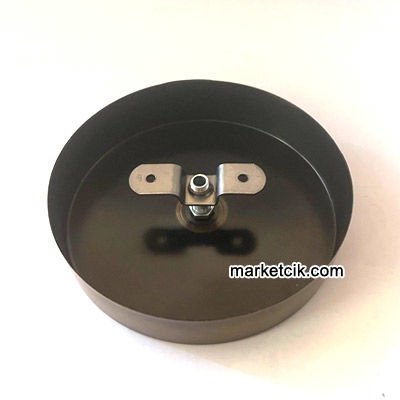 Avize, Abajur İçin Yuvarlak Eskitme Sarısı Metal Rozans 15-20-25-30 cm