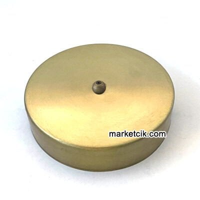 Avize, Abajur İçin Yuvarlak Eskitme Sarısı Metal Rozans 15-20-25-30 cm