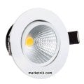 Marketcik 5W Led Spot Armatür Beyaz Kasa Günşığı-Beyaz Işık