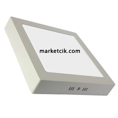 Pelsan-Tio 18 Watt Sıva Üstü Kare Led Penel Armatür Günışığı-Beyaz Işık 20 Adet