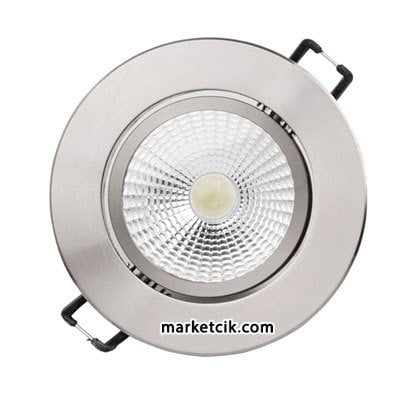 Marketcik 5W Led Spot Armatür Krom Kasa Günşığı-Beyaz Işık