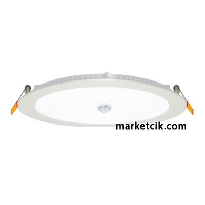 Pelsan-Tio 18 Watt Sıva Altı Yuvarlak Sensörlü Led Panel Armatür Günışığı-Beyaz Işık 10 Adet