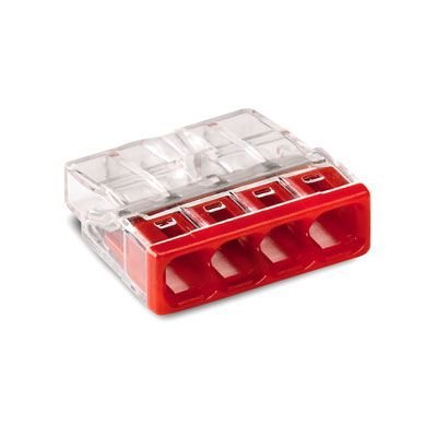 Wago 4x2,5 mm Antigron Kablo İçin Şaffaf Buat Klemens, 100 Adet