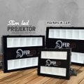 Ferled 50 Watt Led Projektör Siyah Kasa Günışığı-Beyaz Işık Beyaz Işık