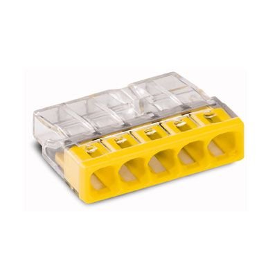 Wago 5x2,5 mm Antigron Kablo İçin Şaffaf Buat Klemens, 100 Adet