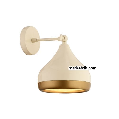 Marketcik RTA113-105 Dekoratif Beyaz Retro Modern Duvar Aplik